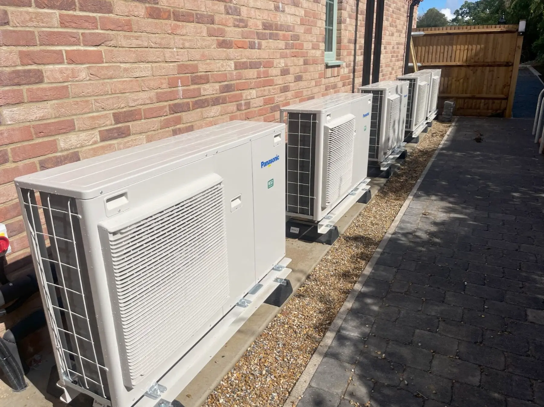 Air source heat pump radiators